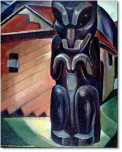 'Kitwanga pole' / Emily Carr / B.C. Archives / PDP00585