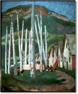 'Kispiox Village' / Emily Carr / B.C. Archives / PDP00634