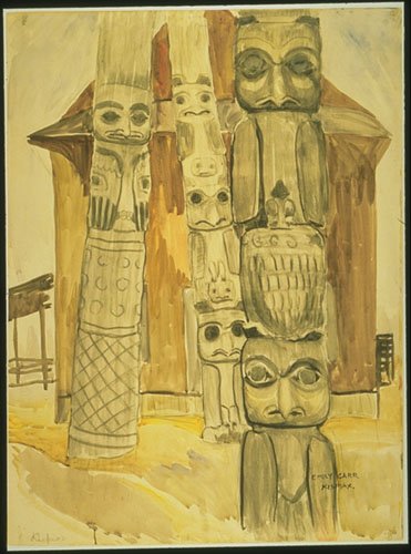 'Kispiox-Three Totems' / Emily Carr / Vancouver Art Gallery / 42.3.110